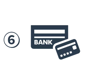 ご利用後1か月以内にお振込みください。